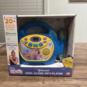 Ms. Rachel Sing-Along MP3 Player for Kids, 300 Song Storage, USB Port, Bright